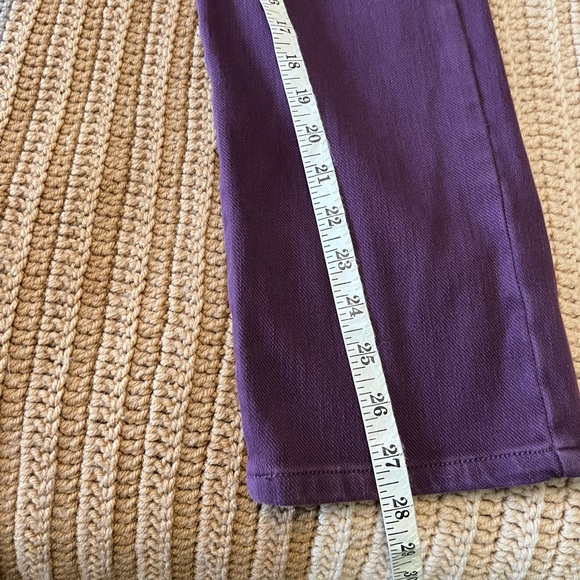 Coldwater Creek Dark Raspberry Knit Pull On Jeans Women’s 14P - Picture 6 of 10